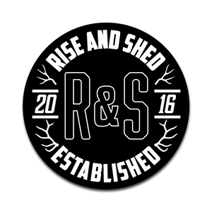 Rise and Shed Crest Sticker